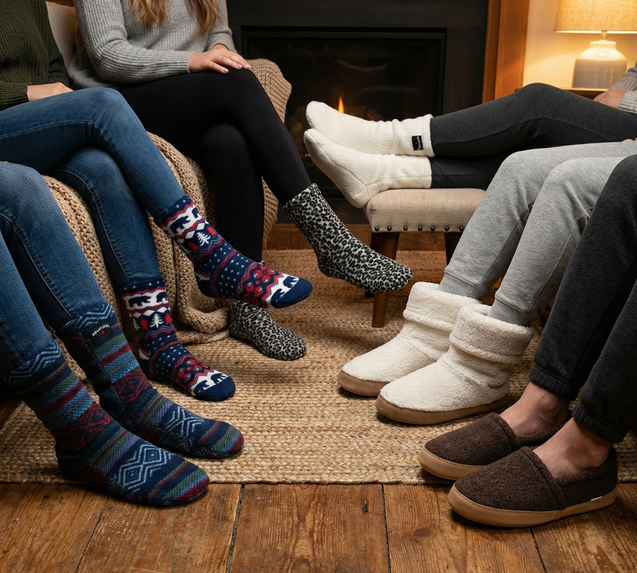 Fleece socks on sale