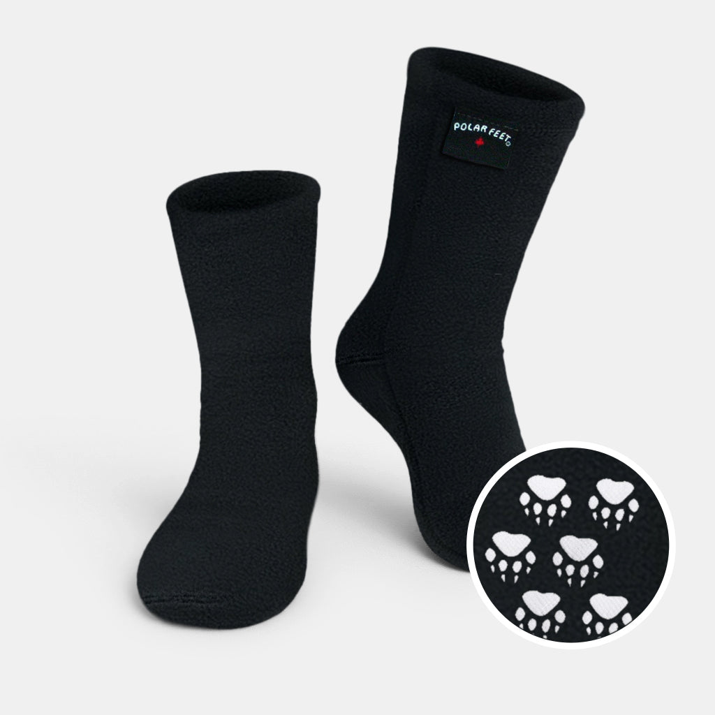 Polar Feet Fleece Socks - Black