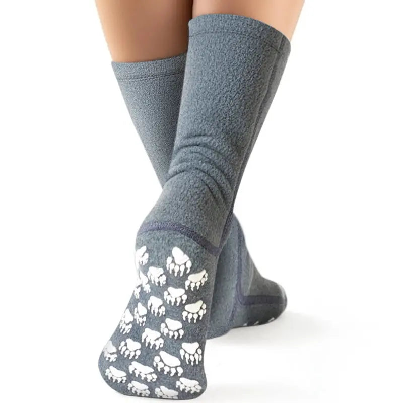 Polar Feet Fleece Socks - Soft Grey Polar Feet