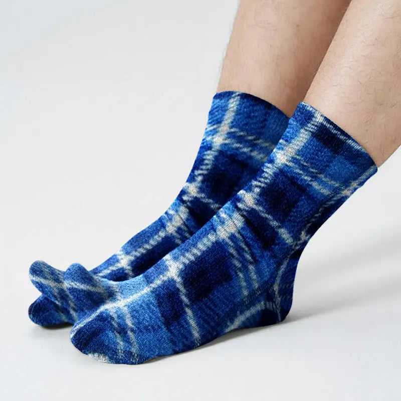 Polar Feet Fleece Tabi Socks - Flannel Polar Feet