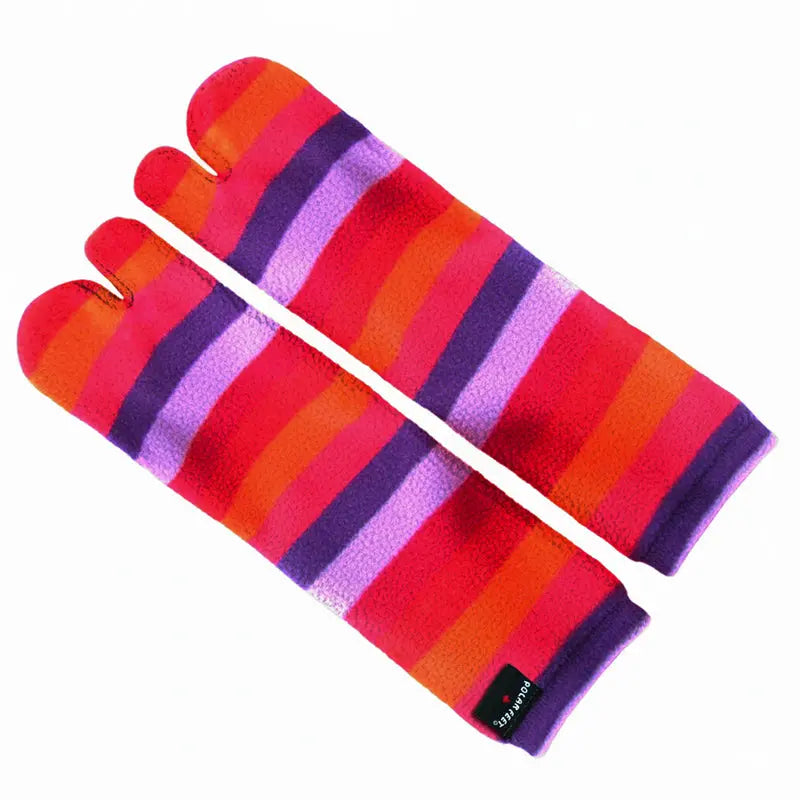 Polar Feet Fleece Tabi Socks - Jellybean Polar Feet