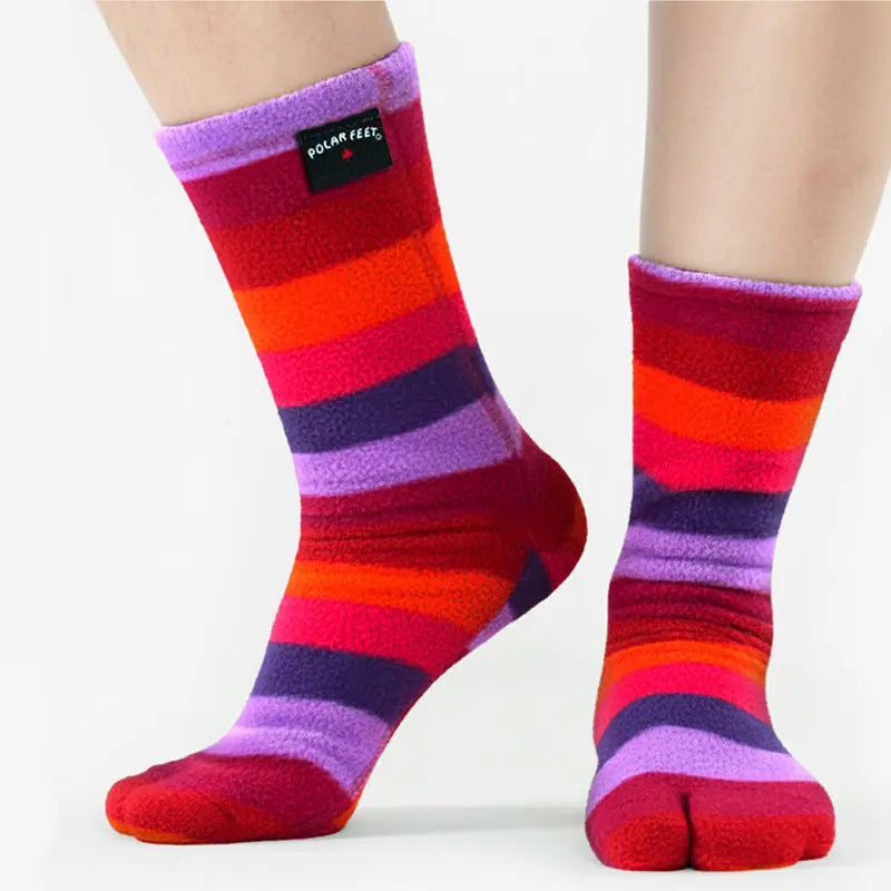 Polar Feet Fleece Tabi Socks - Jellybean Polar Feet