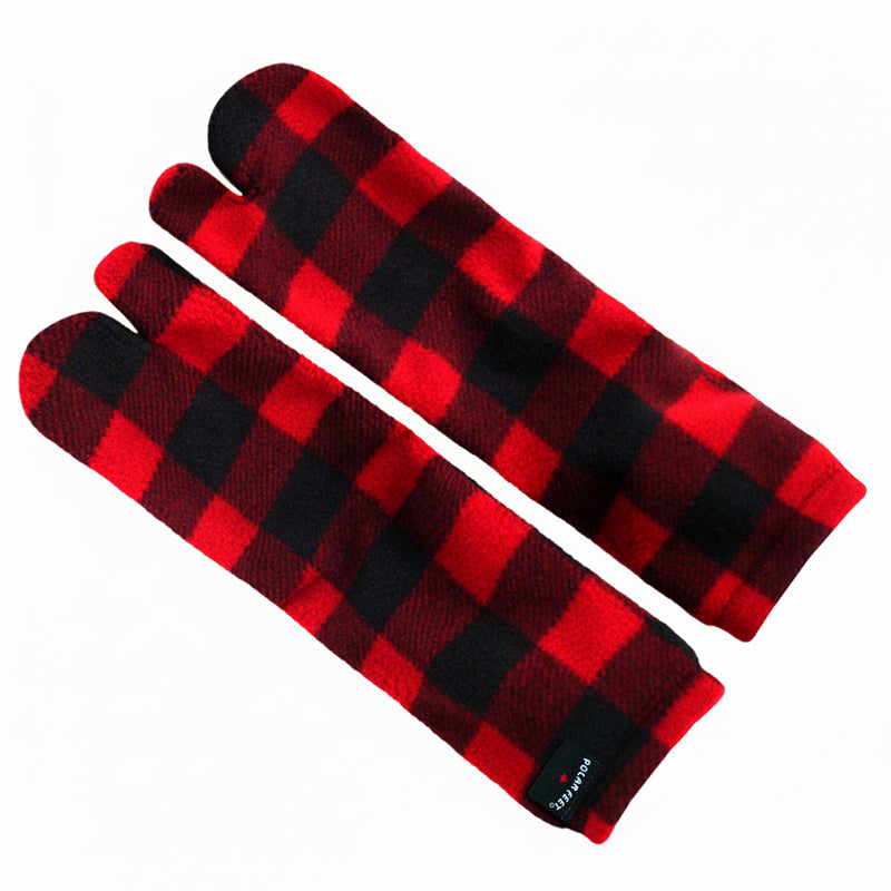 Polar Feet Fleece Tabi Socks - Lumberjack