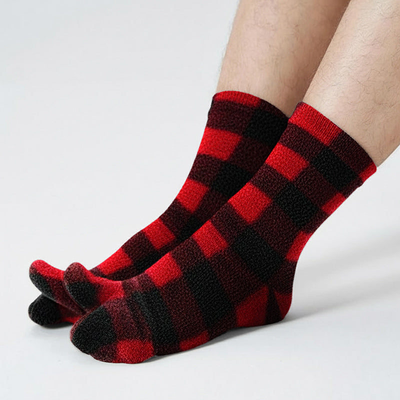 Polar Feet Fleece Tabi Socks - Lumberjack