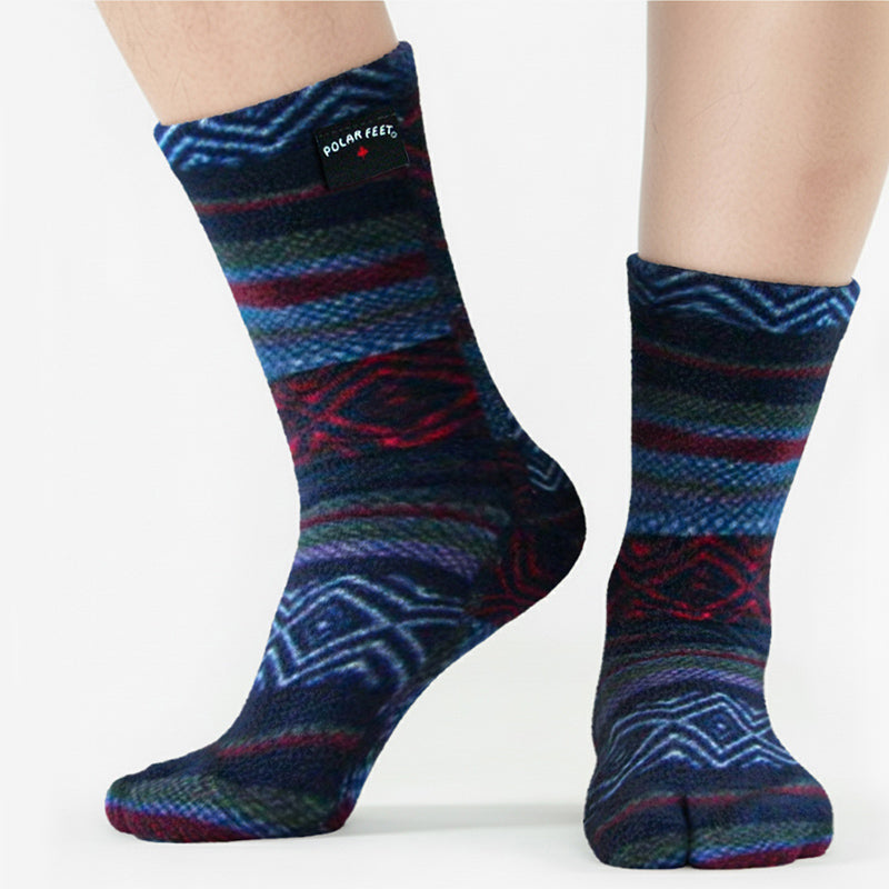Polar Feet Fleece Tabi Socks - Nordic