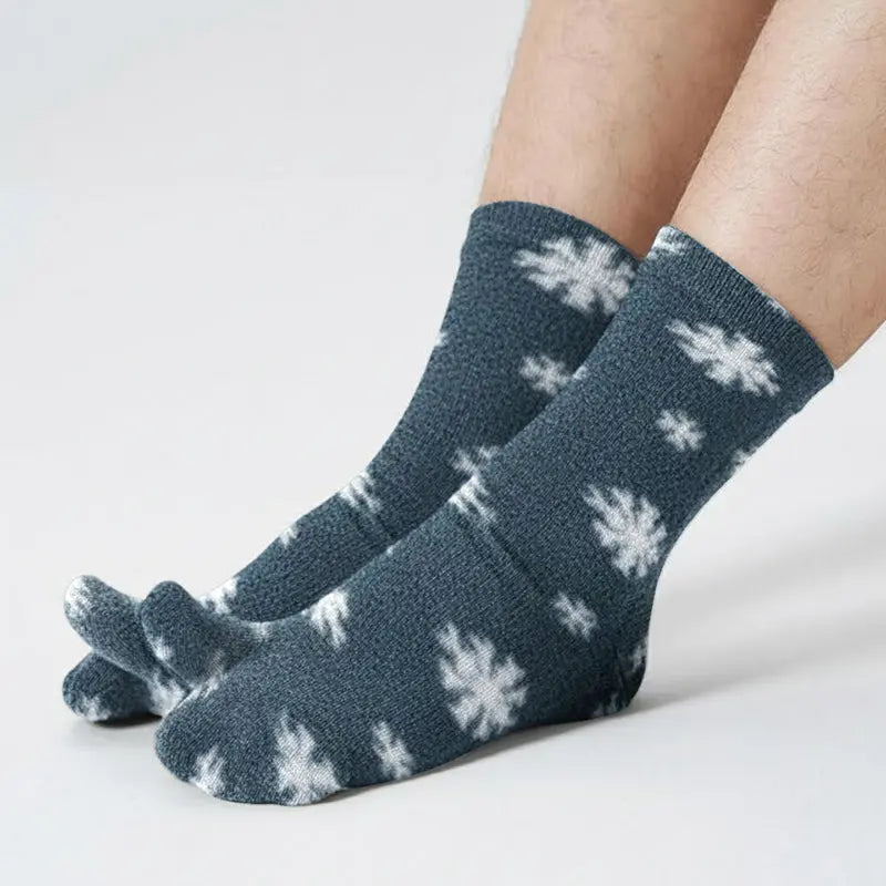 Polar Feet Fleece Tabi Socks - Snow Polar Feet