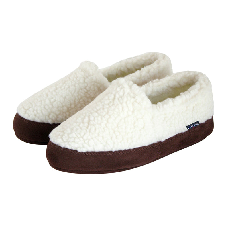 Polar Feet Kids' Perfect Mocs White Berber