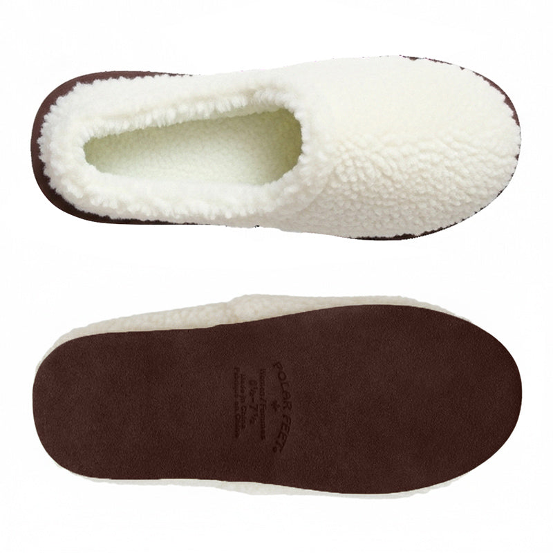 Polar Feet Kids' Perfect Mocs White Berber