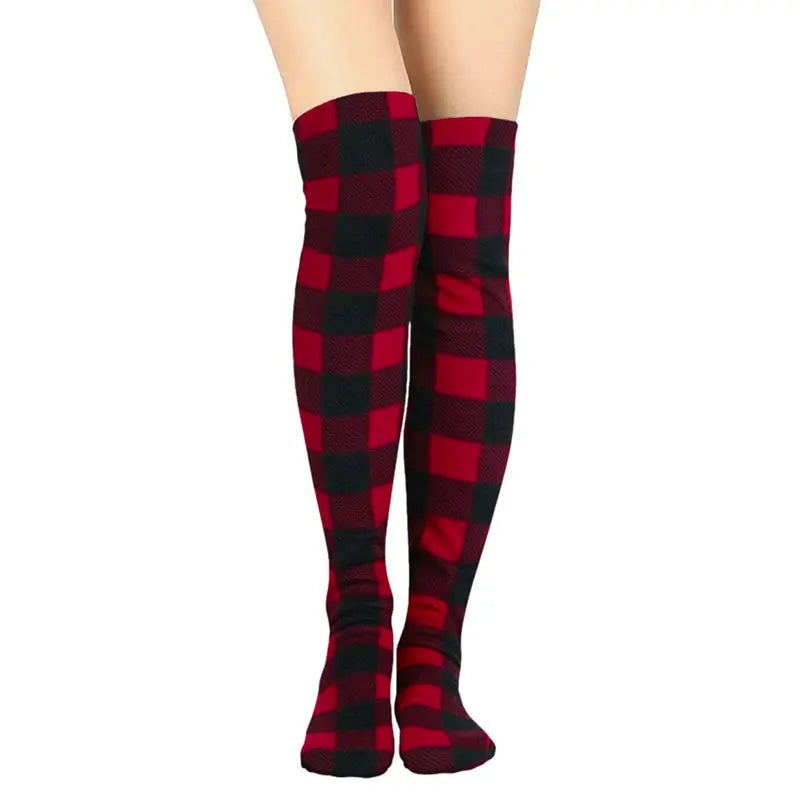 Over-the-Knee Fleece Socks - Lumberjack Polar Feet