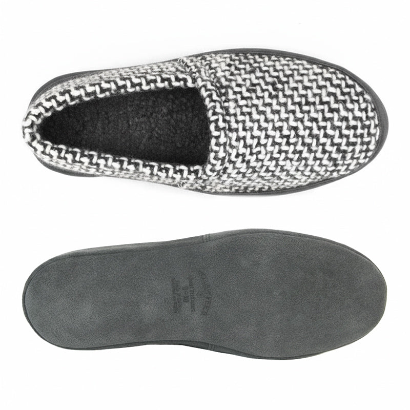 Polar Feet Men's Perfect Mocs Grey Wool