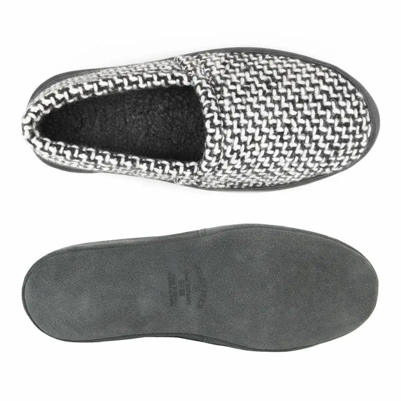 Polar Feet Men's Perfect Mocs Grey Wool Polar Feet