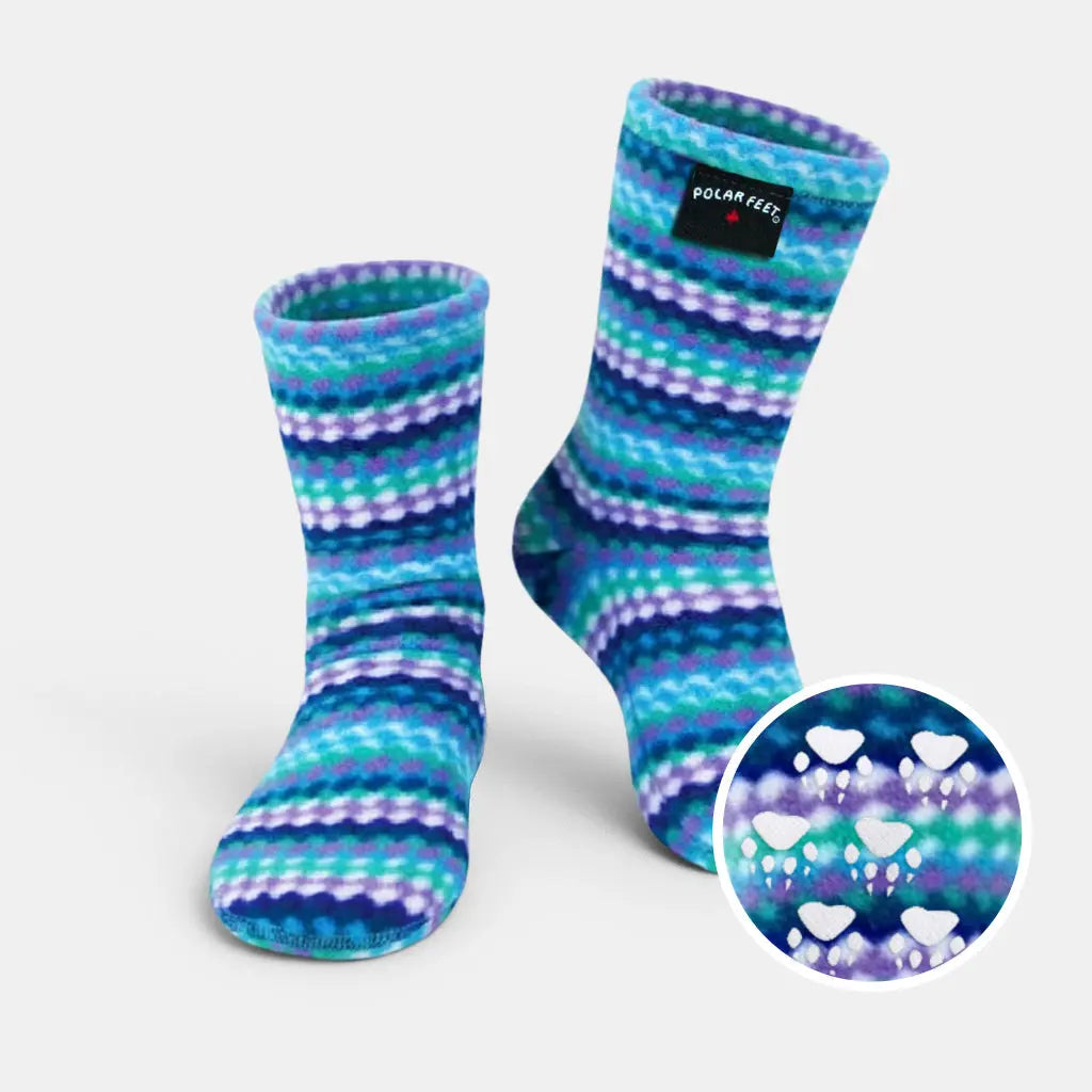 Kids' Nonskid Fleece Socks - Ripple Polar Feet