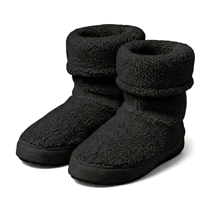 Polar Feet Women's Snugs - Black Berber Polar Feet