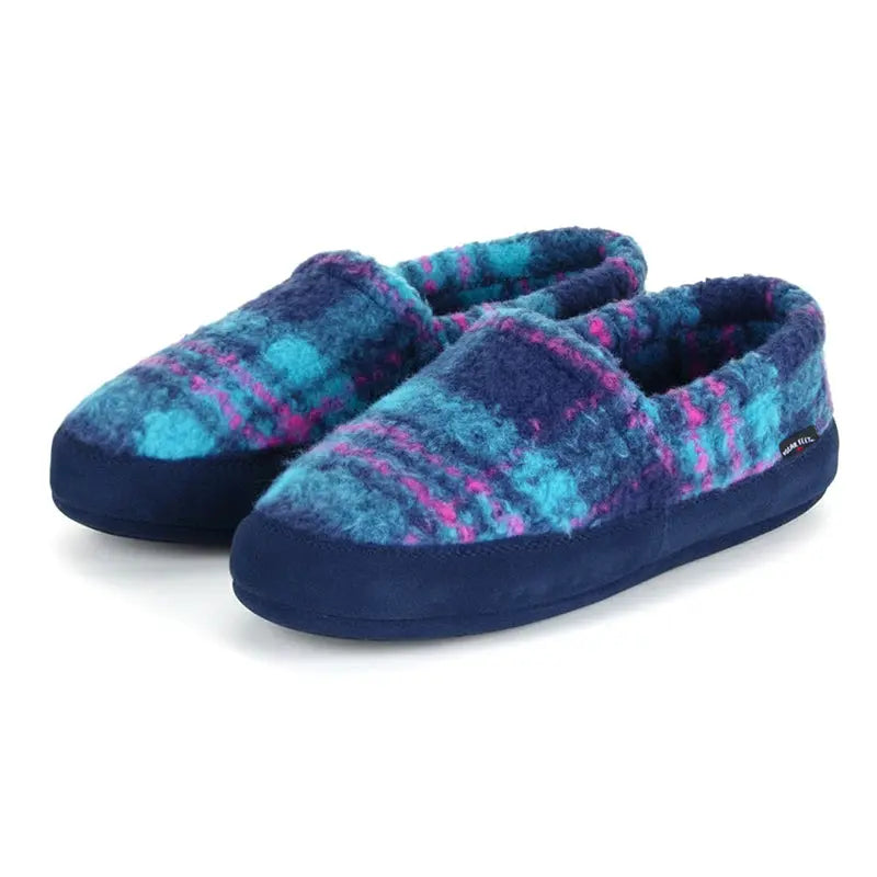 Women's Perfect Mocs - Peacock Plaid Polar Feet