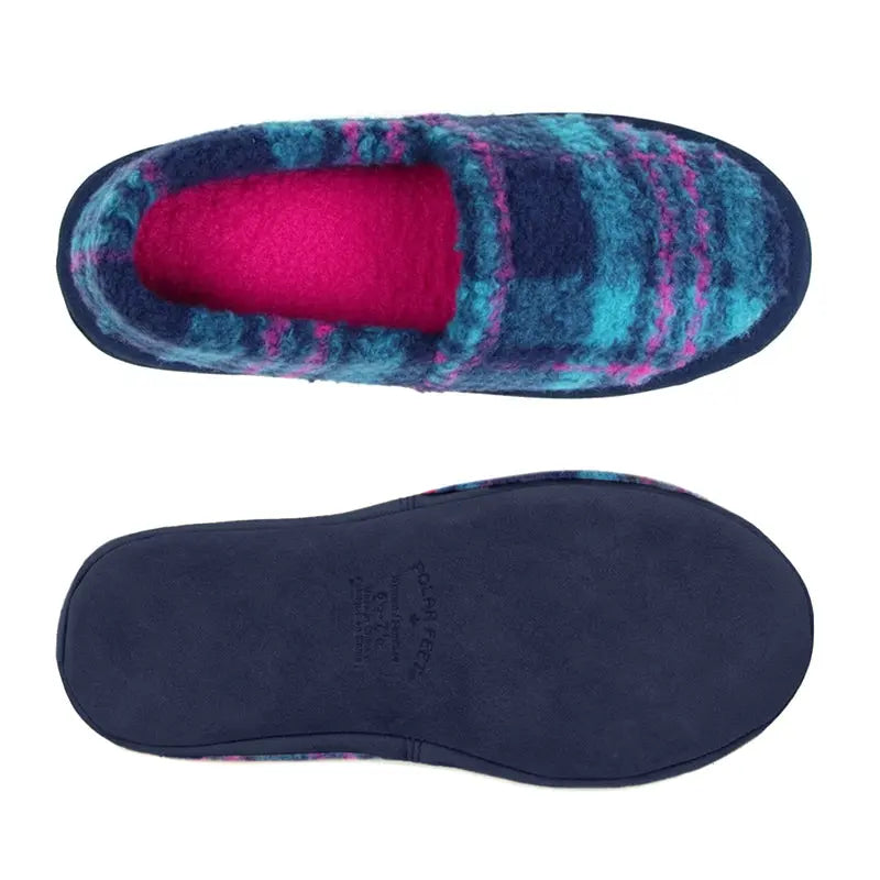 Women's Perfect Mocs - Peacock Plaid Polar Feet