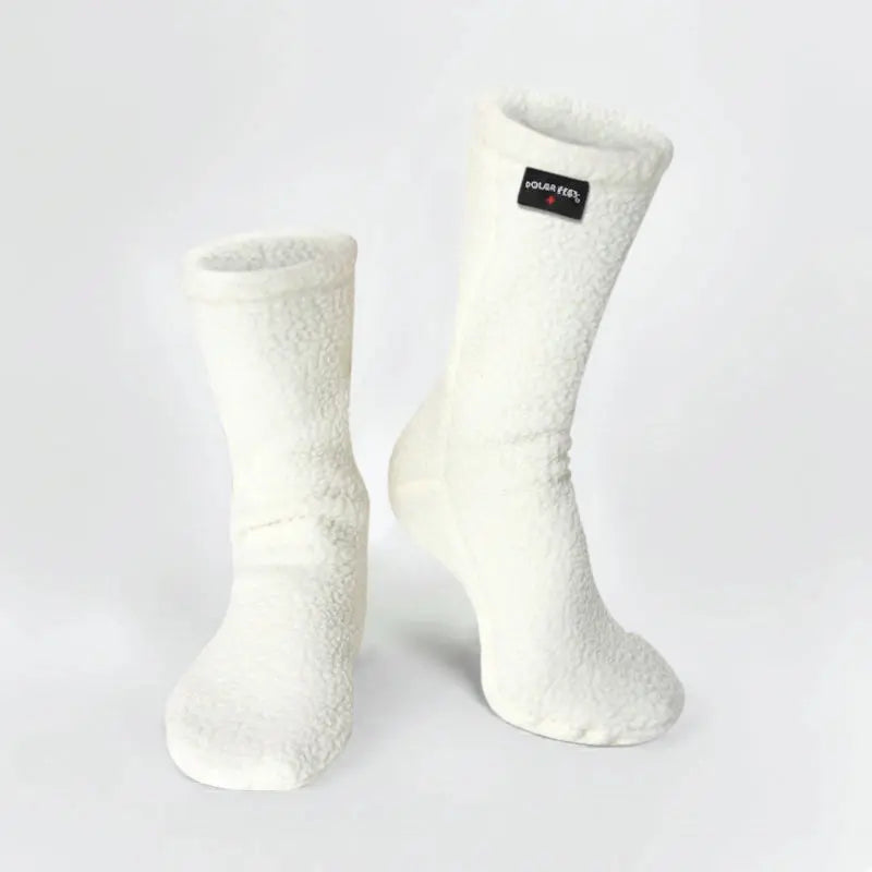 Polar Feet Supersoft Fleece Socks - Cream Polar Feet