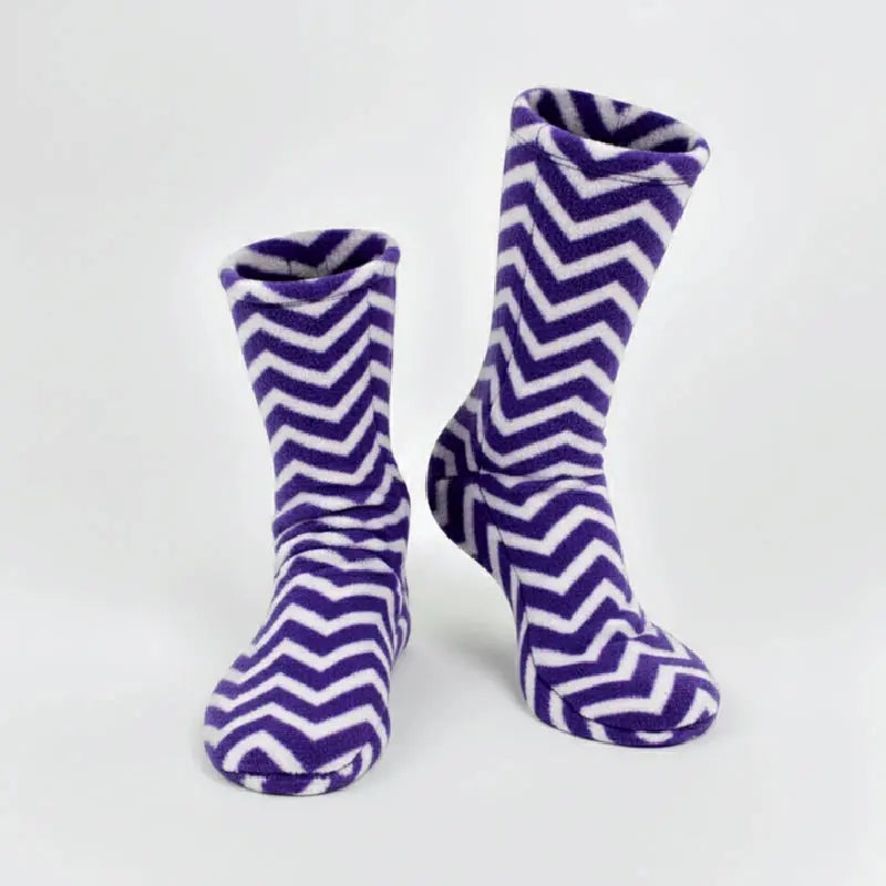 Polar Feet Fleece Socks - Zigzag Polar Feet