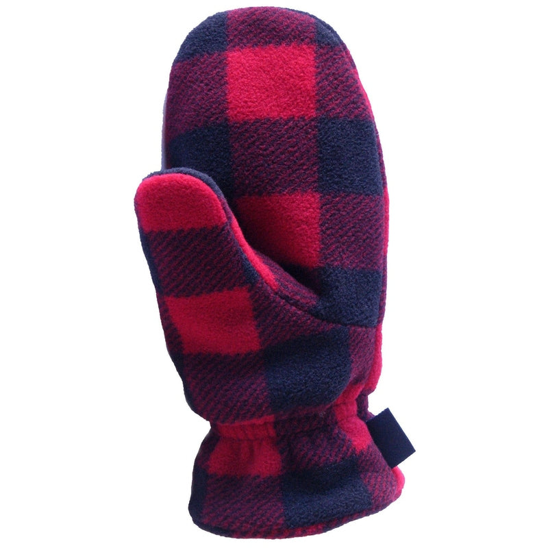 Polar Feet Fleece Mittens in Lumberjack