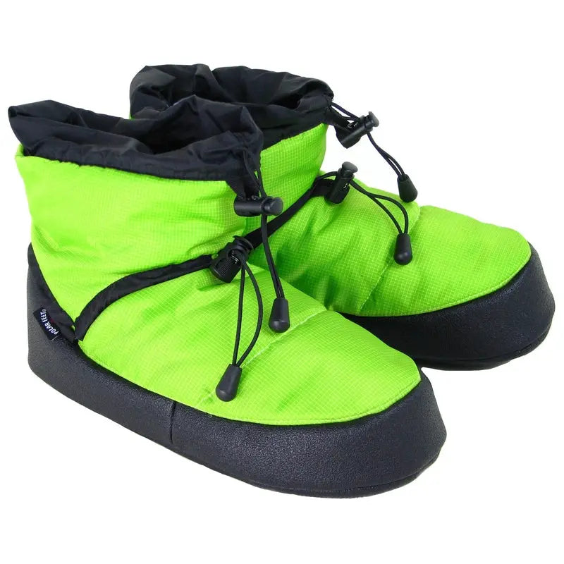 tent slippers Polar Feet Camp Booties - Lime | Indoor/outdoor Slippers