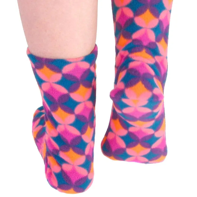Polar Feet Fleece Socks - Art Deco Polar Feet