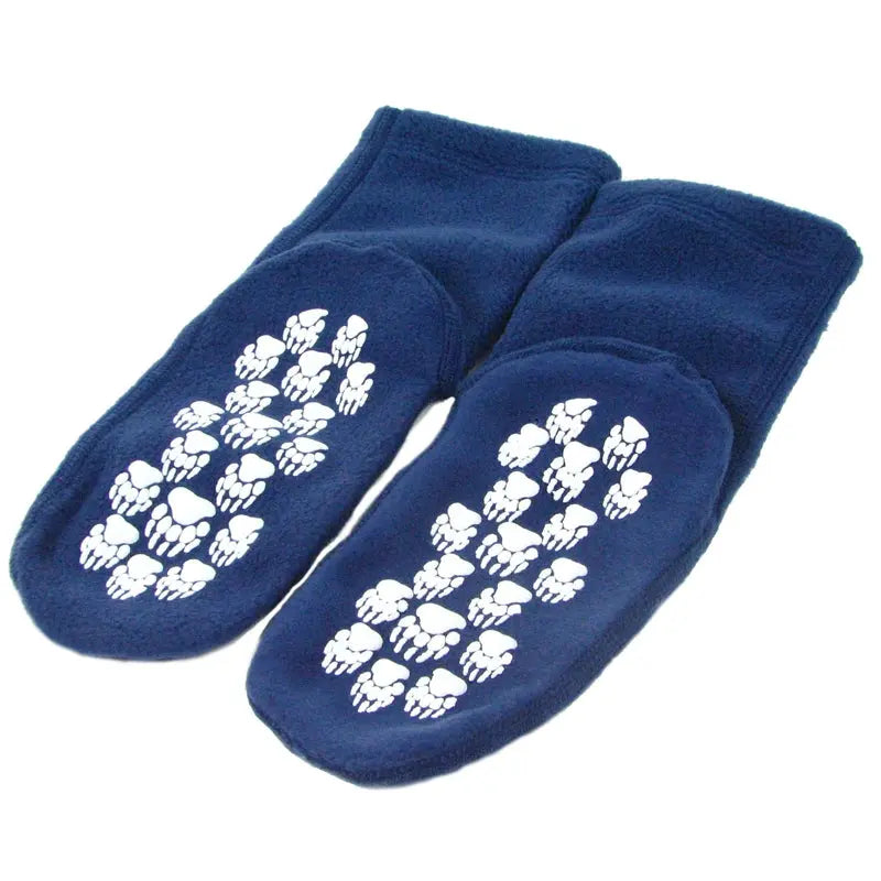 Kids' Nonskid Fleece Socks - Denim Polar Feet
