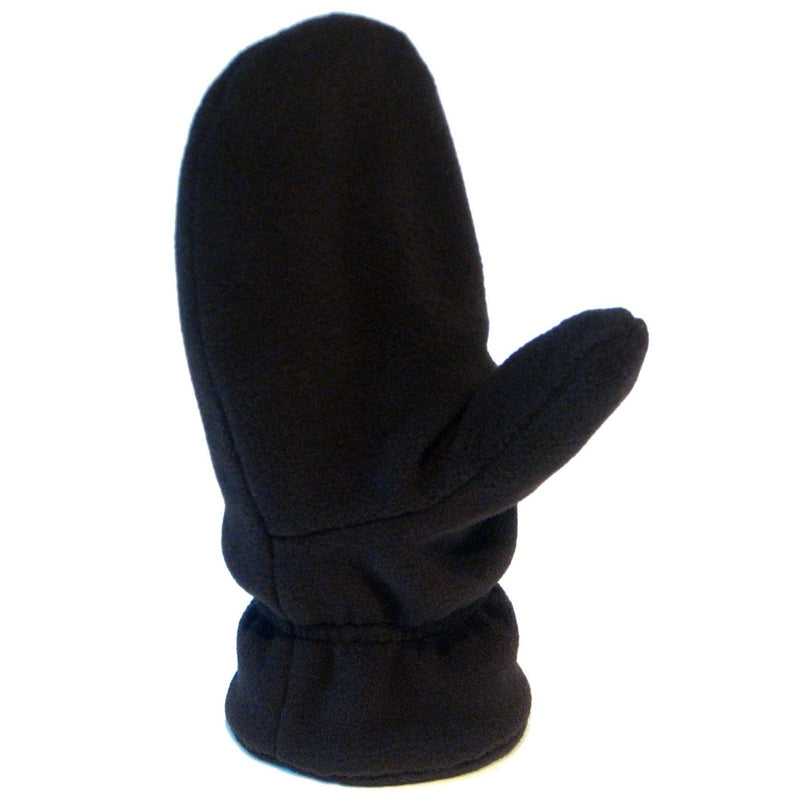 Polar Feet Fleece Mittens Solid Black