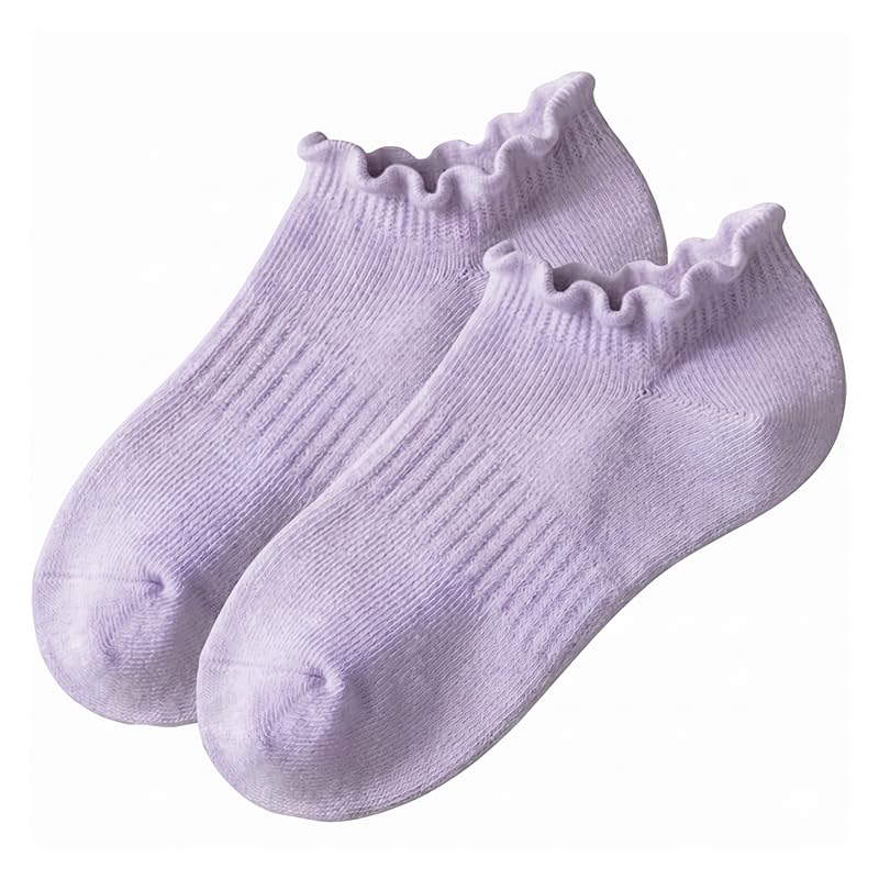 Polar Feet Ankle Yoga Socks in Lavender - Regular Sole - Photo 3