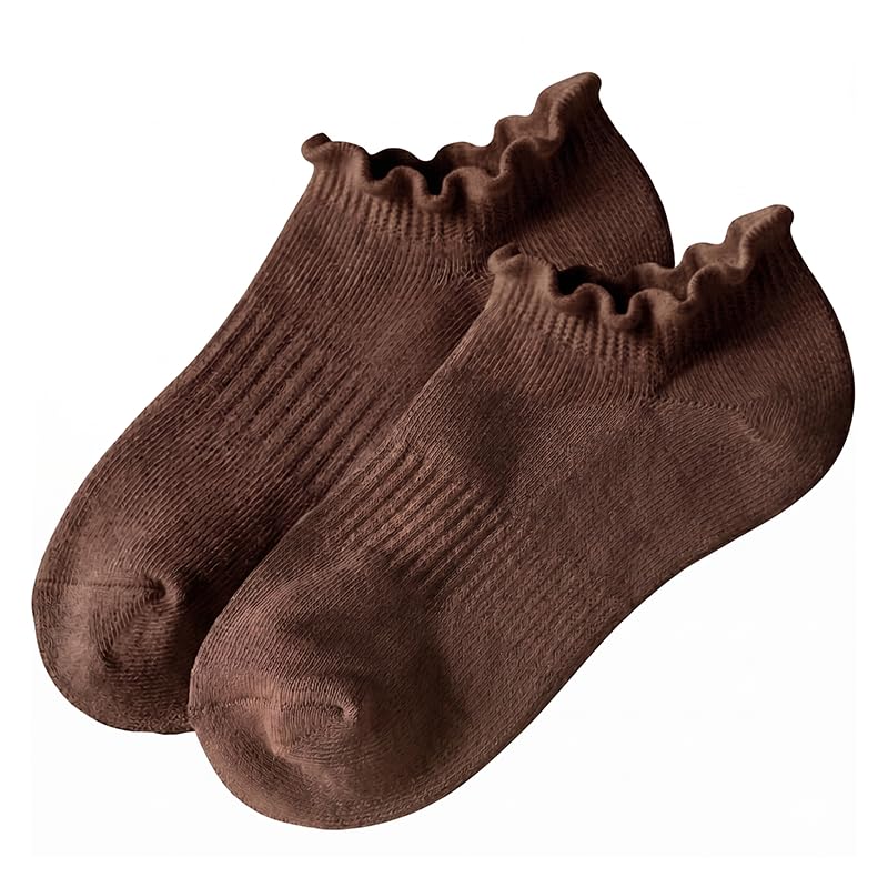Polar Feet Ankle Yoga Socks in Espresso - Regular Sole - Photo 3