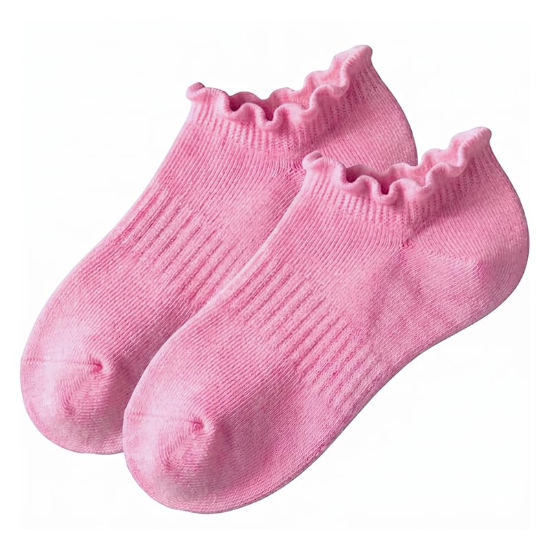 Polar Feet Ankle Yoga Socks in Baby Pink - Regular Sole - Photo 3