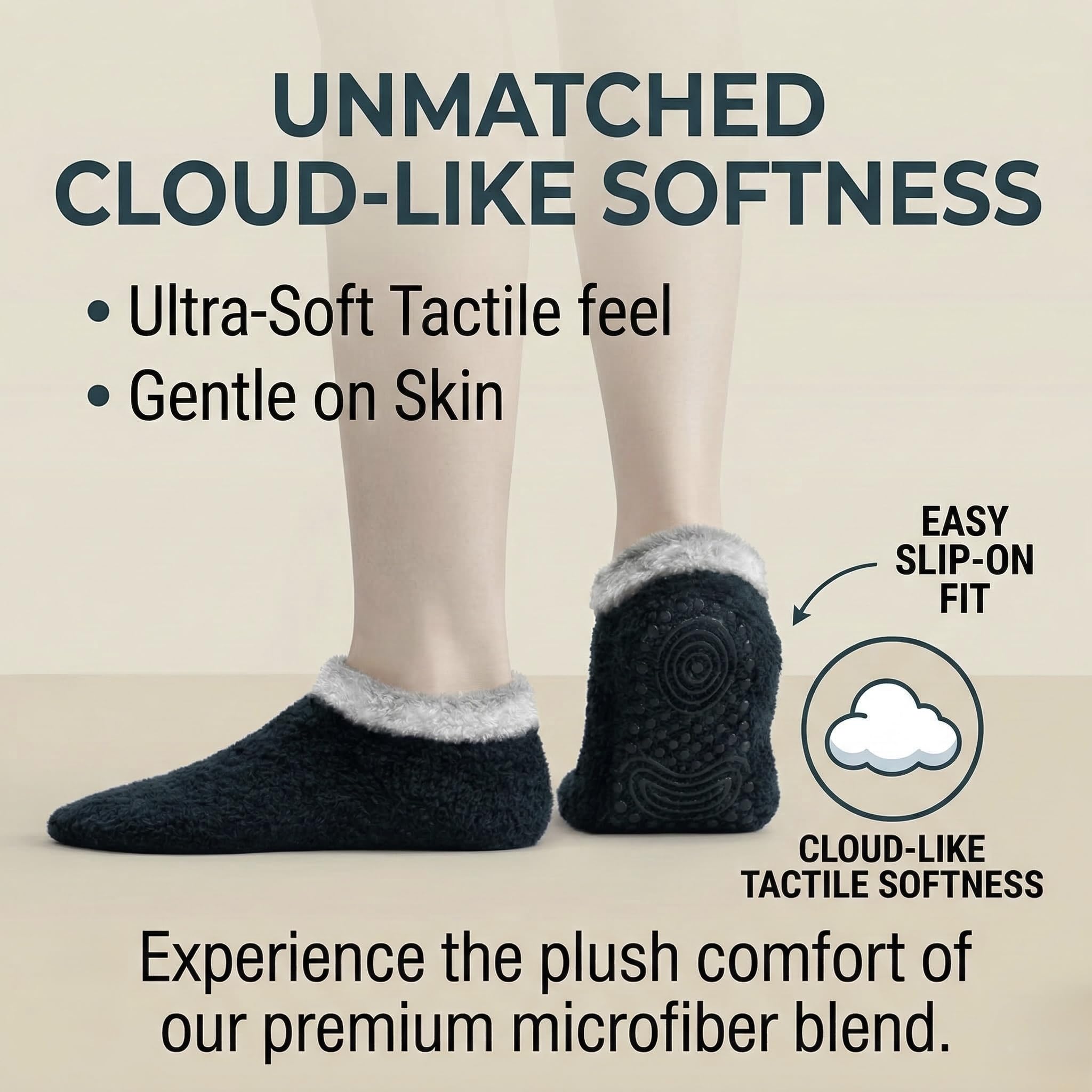 Cloud Walk Slippers - Creamy White | Polar Feet