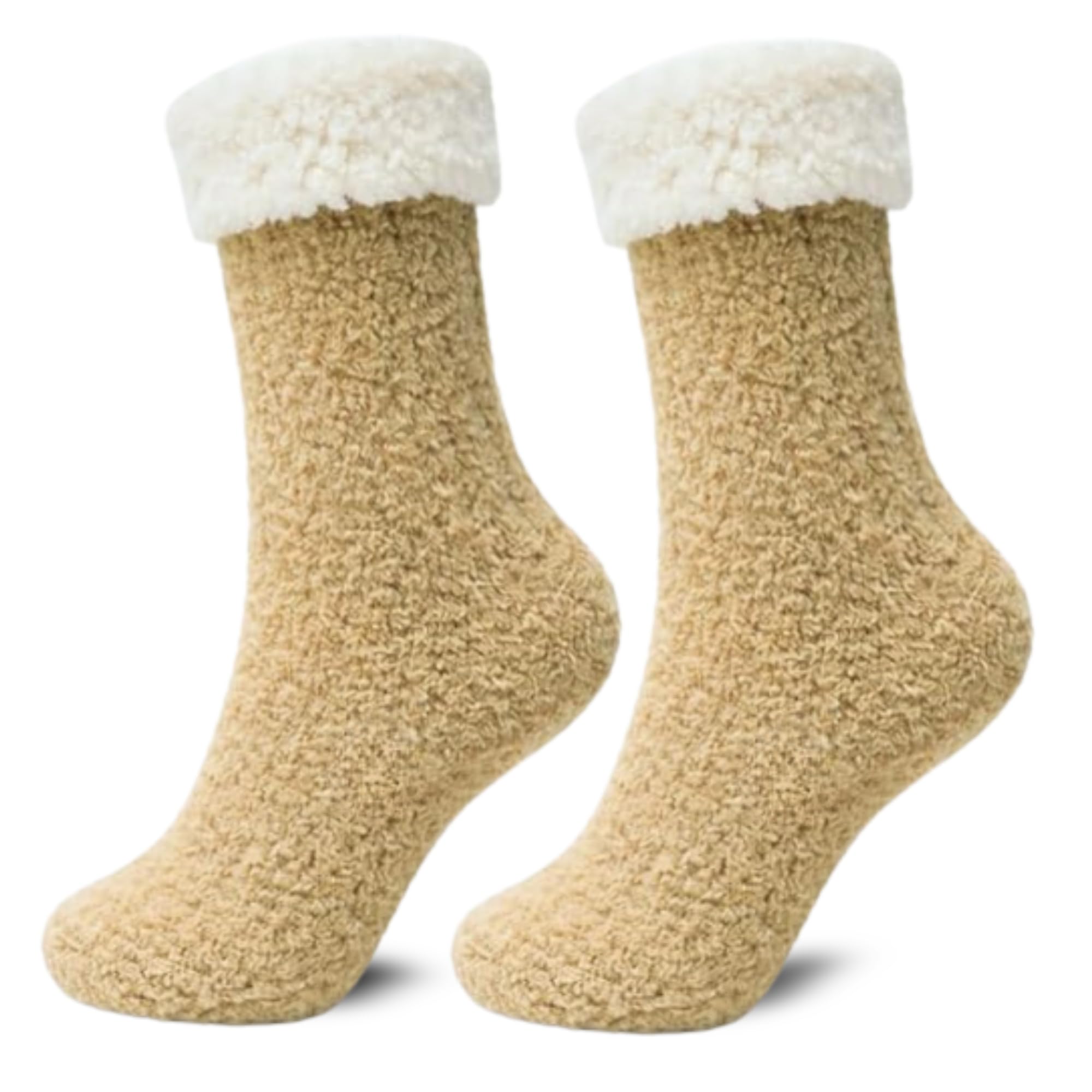 Women's Folded Teddy Fleece Socks 3-Pack - Yellow - view 7