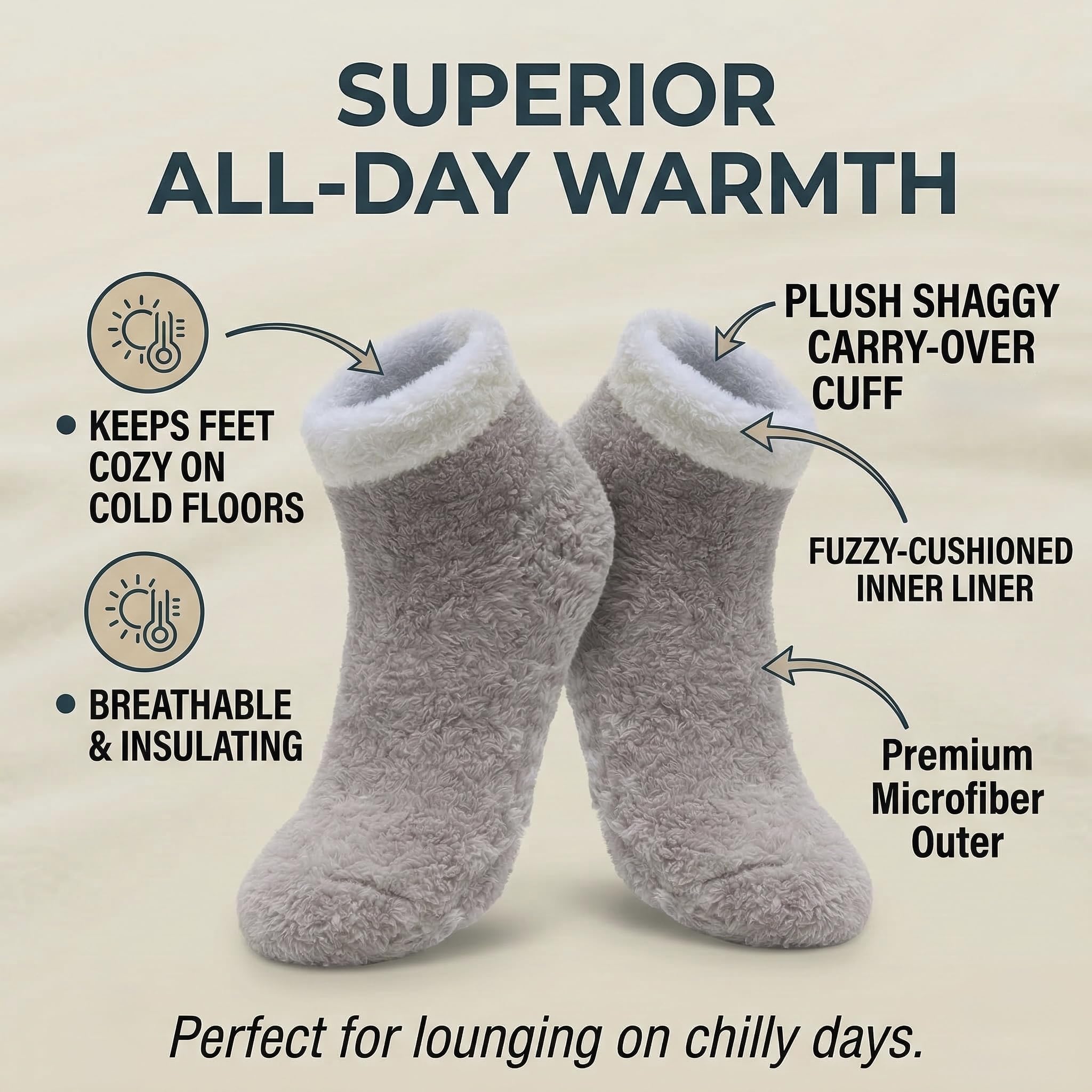 Cloud Walk Slippers - Creamy White | Polar Feet