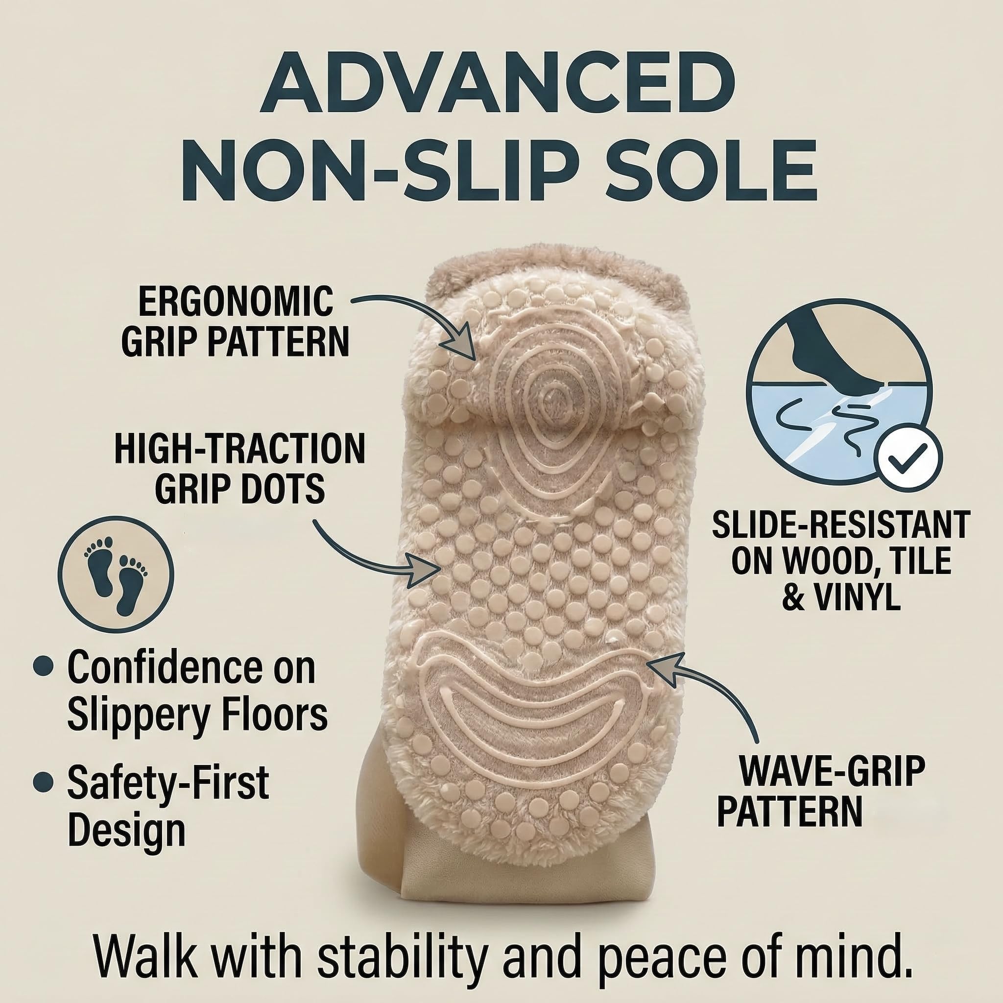 Cloud Walk Slippers - Sage Green | Polar Feet