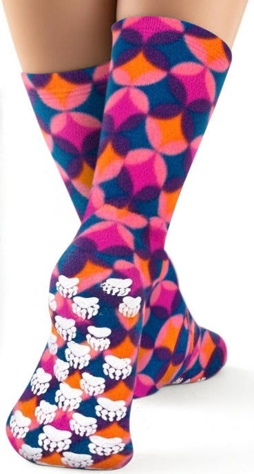 Kids' Nonskid Fleece Socks - Art Deco