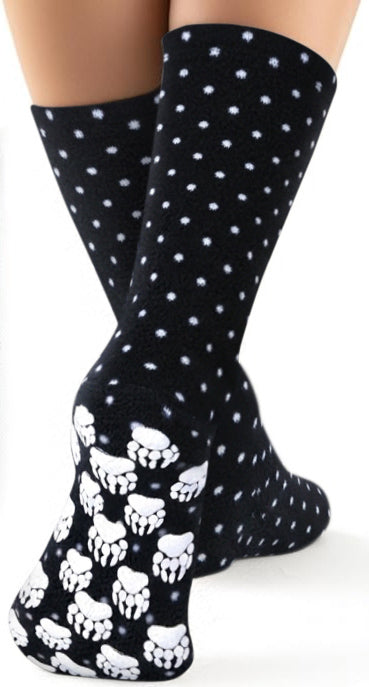 Kids' Nonskid Fleece Socks - Domino