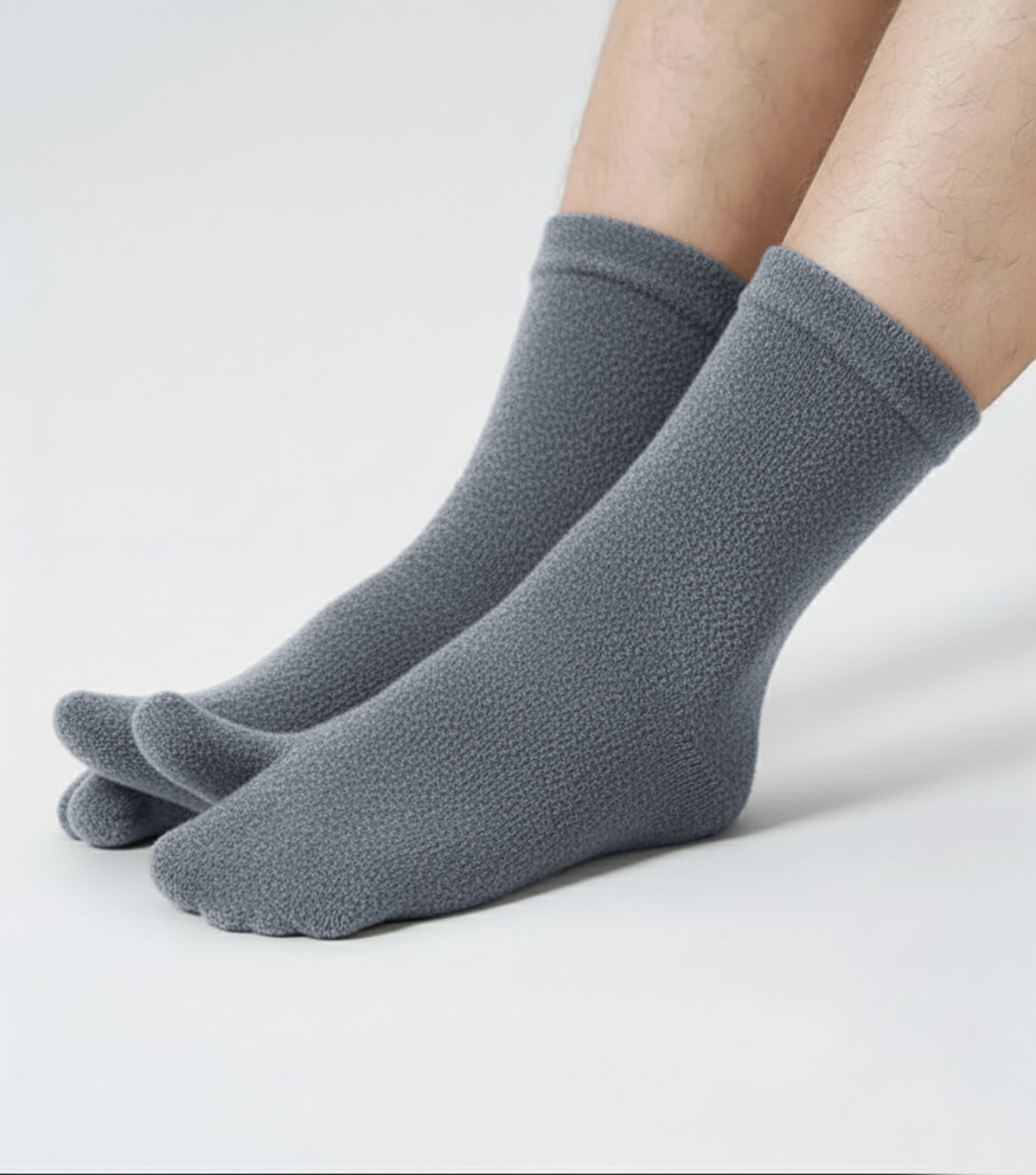 Polar Feet Fleece Tabi Socks - Soft Grey