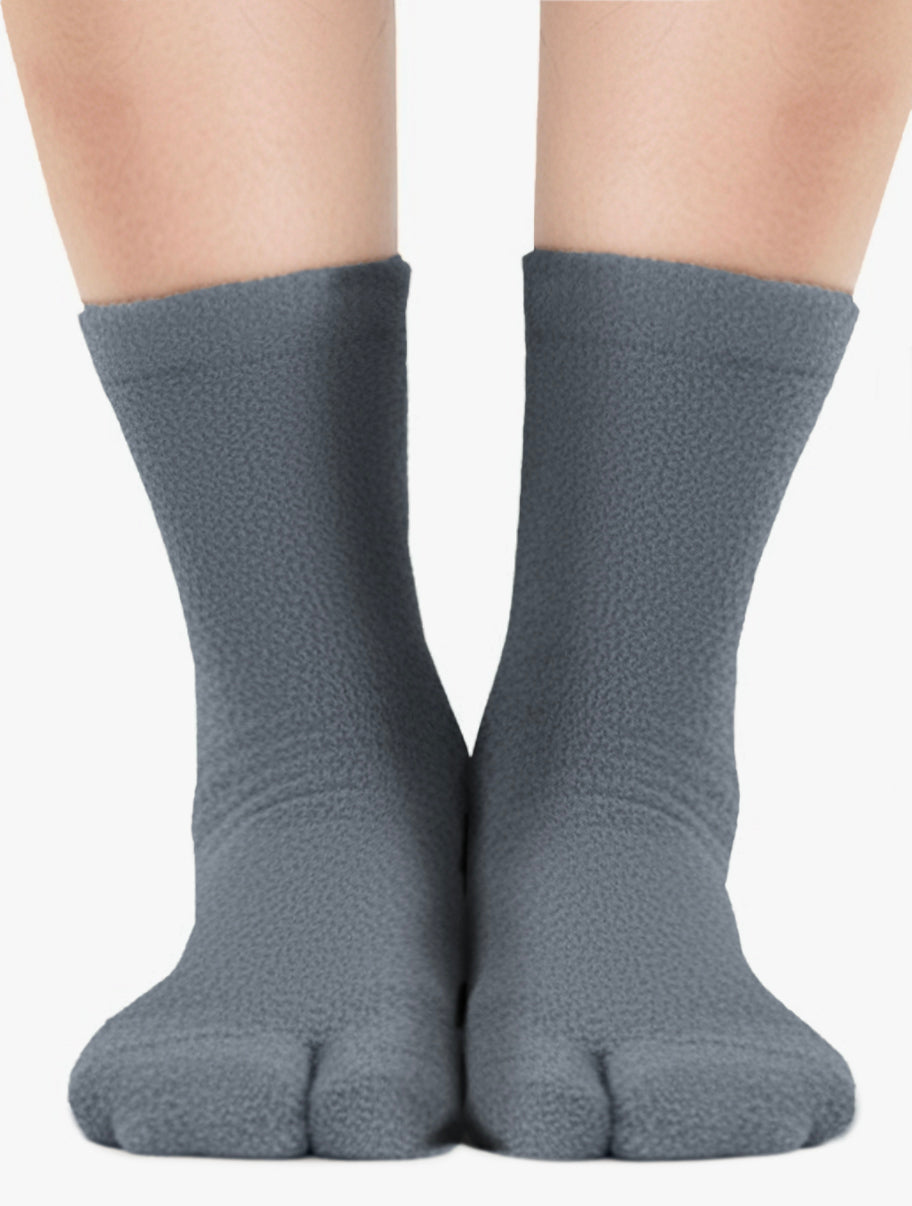 Polar Feet Fleece Tabi Socks - Soft Grey