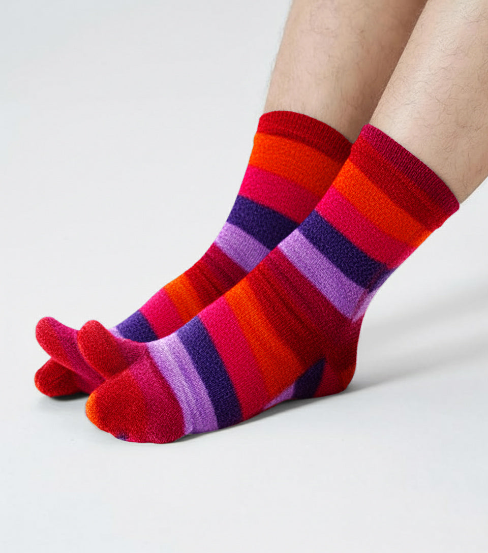 Polar Feet Fleece Tabi Socks - Jellybean