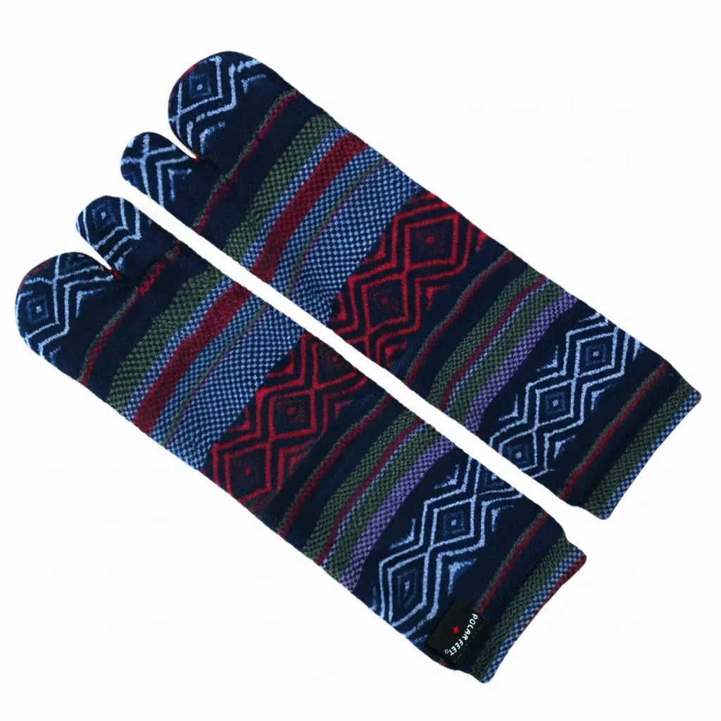 Polar Feet SUPER STRETCHY Fleece Tabi Socks - Nordic Polar Feet