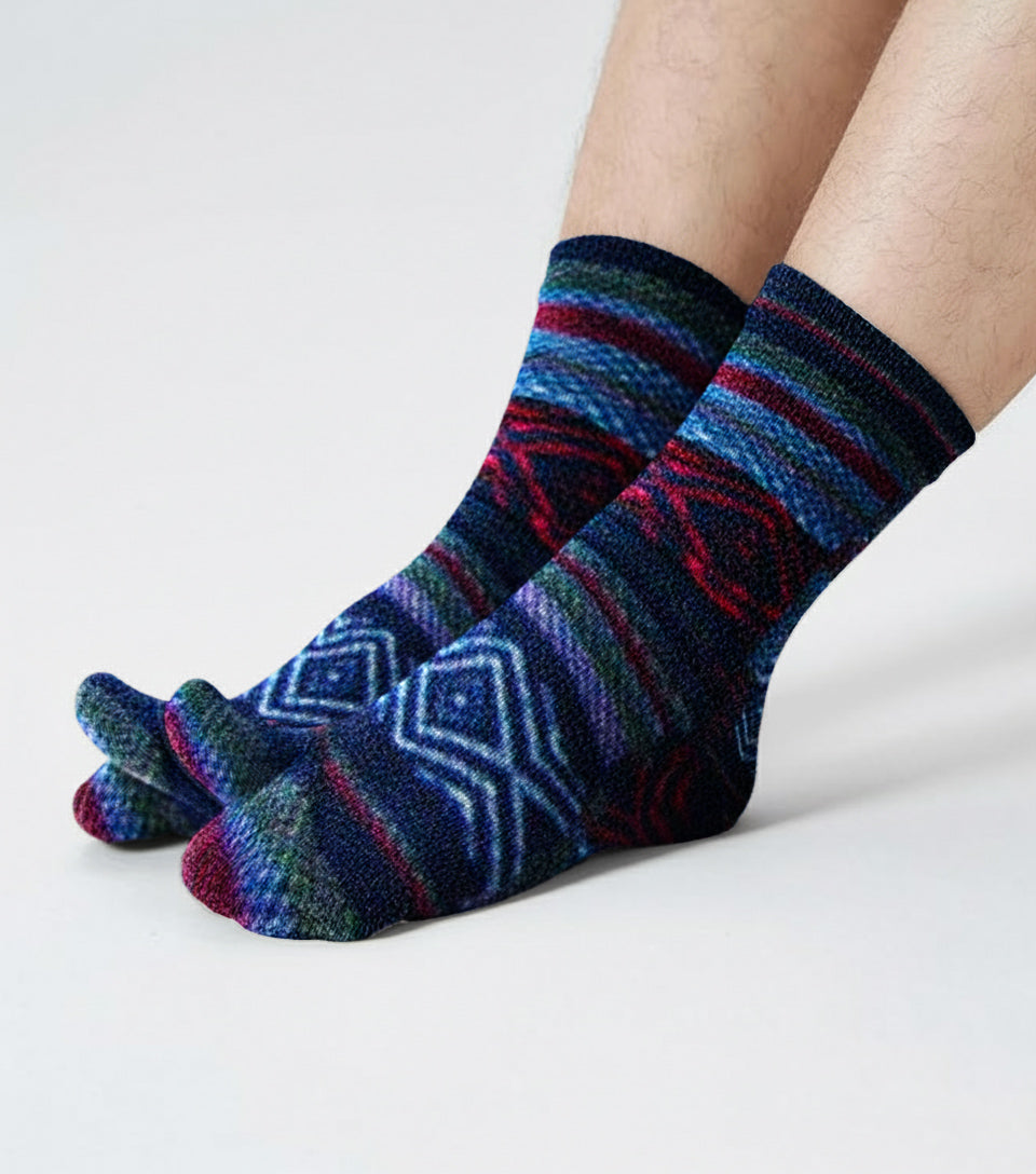 Polar Feet Fleece Tabi Socks - Nordic