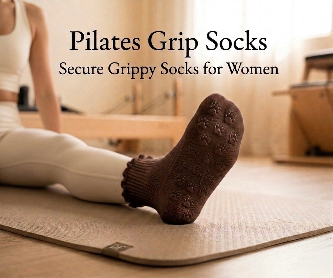 Crew Yoga Socks - Espresso Polar Feet