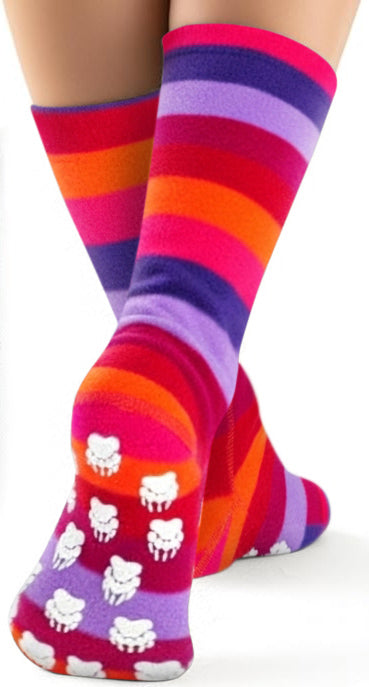 Kids' Nonskid Fleece Socks - Jelly Bean