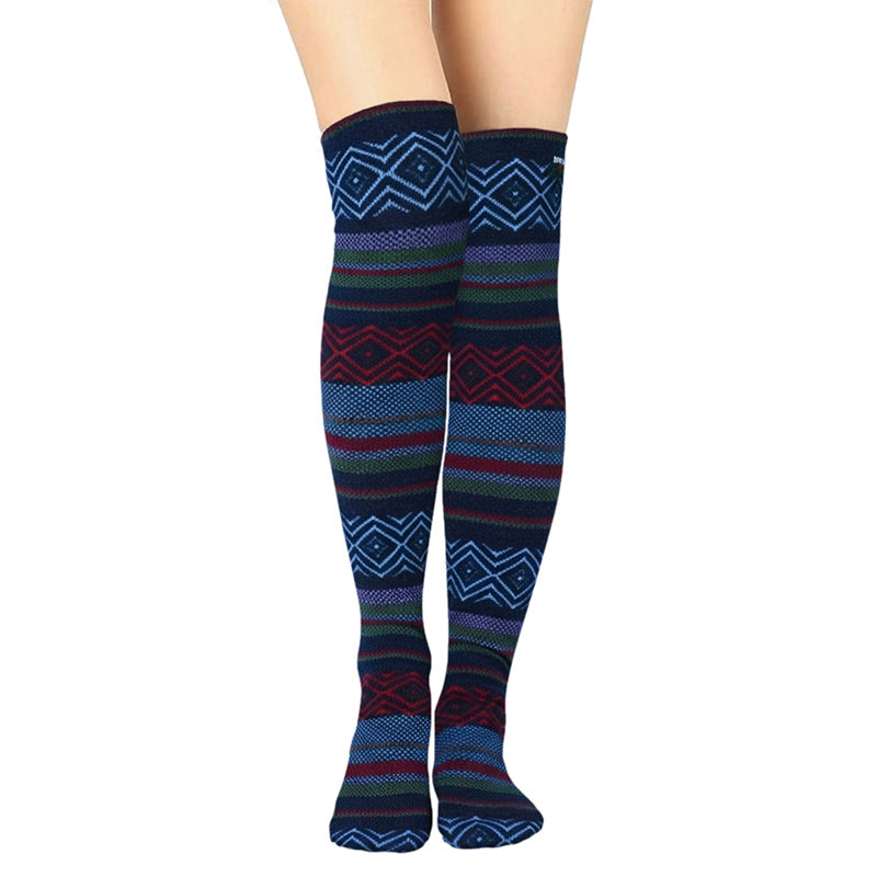 Over The Knee Fleece Socks - Nordic