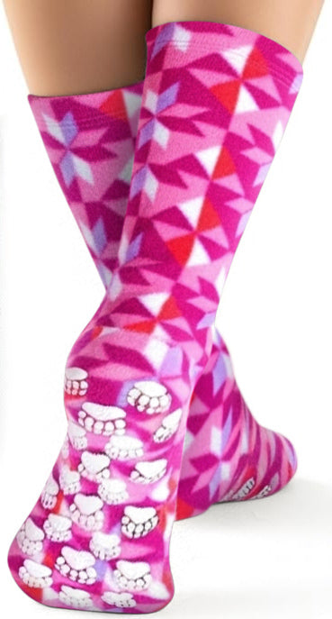Kids' Nonskid Fleece Socks - Kaleidoscope