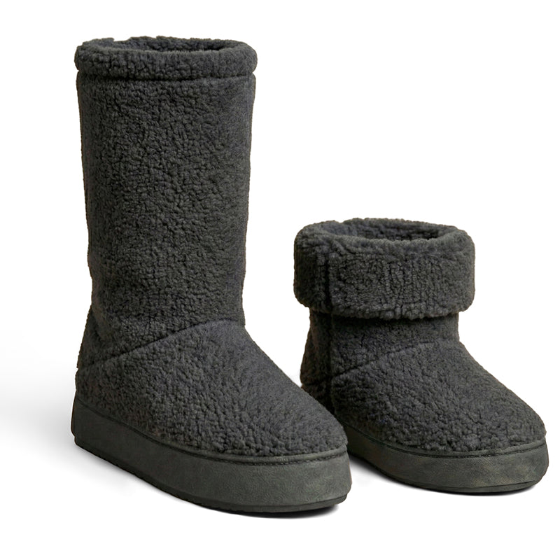 Polar Feet Men's Snugs - Grey Berber