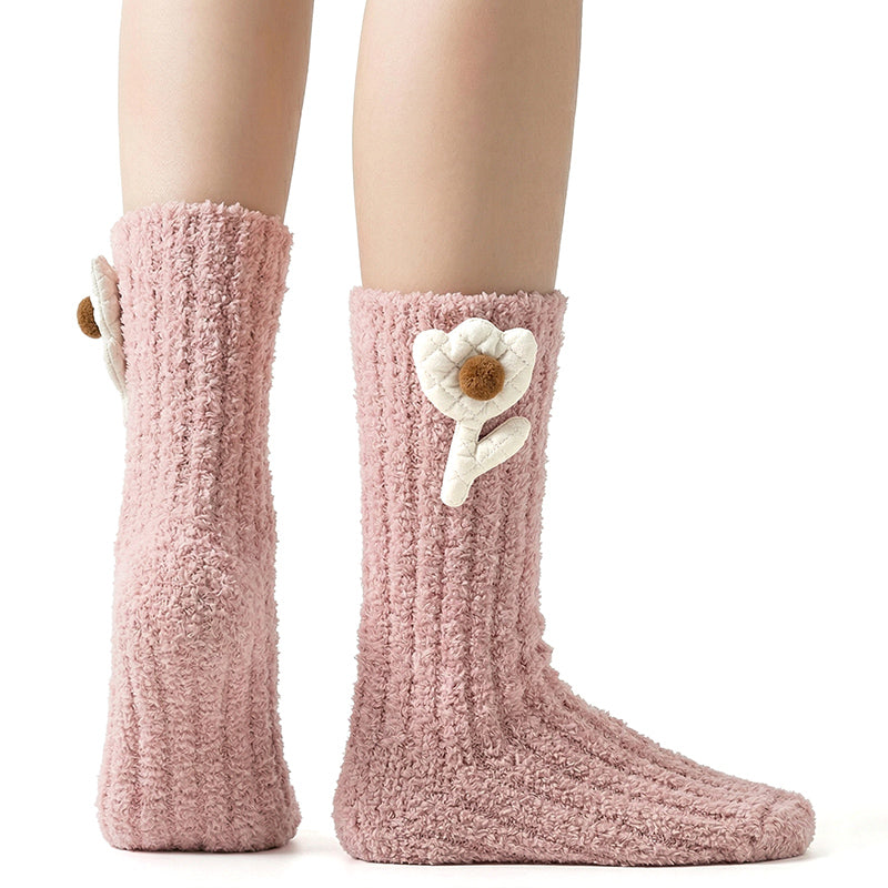 Kids Animal Fuzzy Socks - Green/Blue/Gray/Black/Mauve Polar Feet