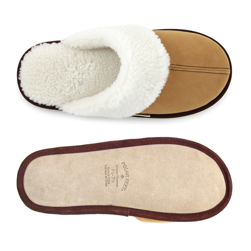 Polar Feet Women's Fine Suede Scuffs