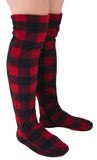 Over-the-Knee Fleece Socks - Lumberjack