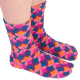 Polar Feet Fleece Tabi Socks - Art Deco