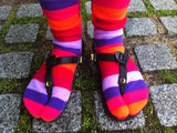 luna sandals with polar feet fleece tabi socks